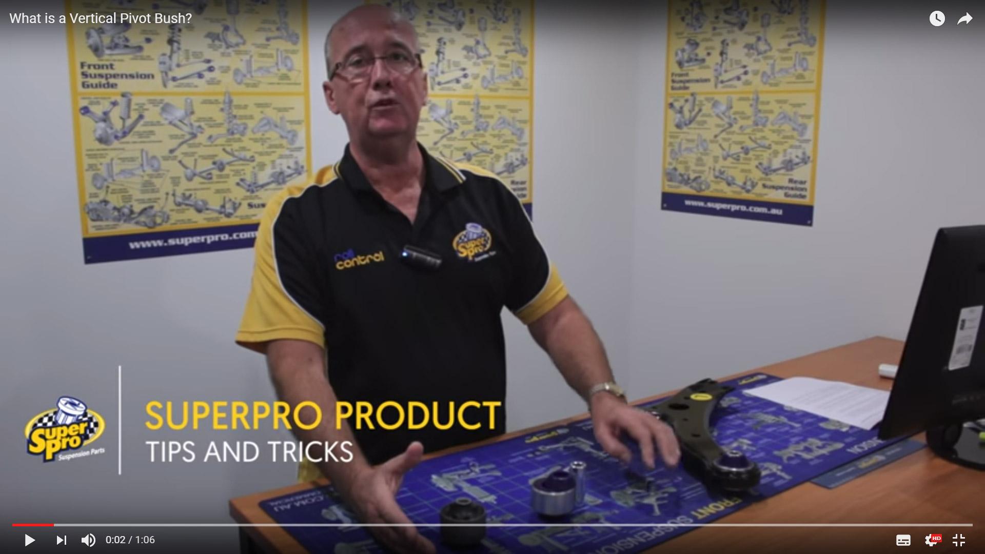 What is a Vertical Pivot Bush? SuperPro's Graham talks you through it