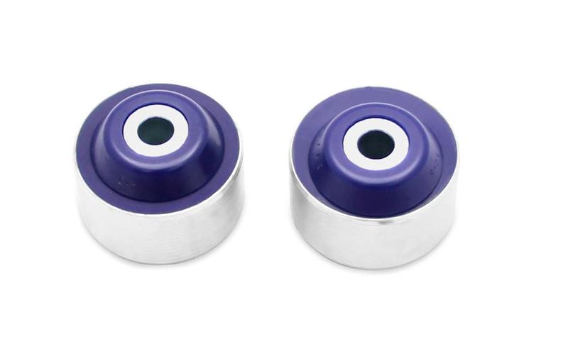 SPF3808K: Front control arm lower-rear bush kit (showing one standard alignment bush and one offset bush)