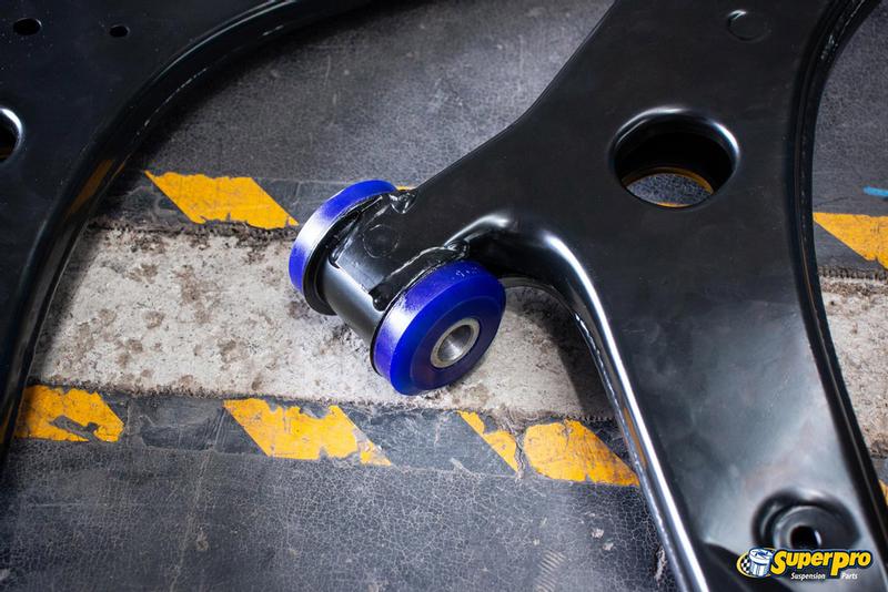 Secure arm location with SuperPro bushes and tubes