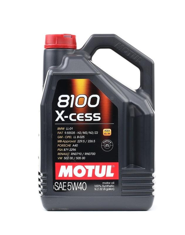 Motul 8100 X-CESS 5W40 5L photo