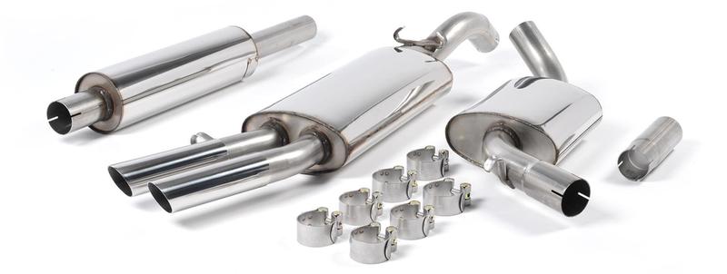 Milltek VW Golf GTI Mk2 8V - Resonated (Quieter) Front Pipe-Back System with OE-Style Tips photo