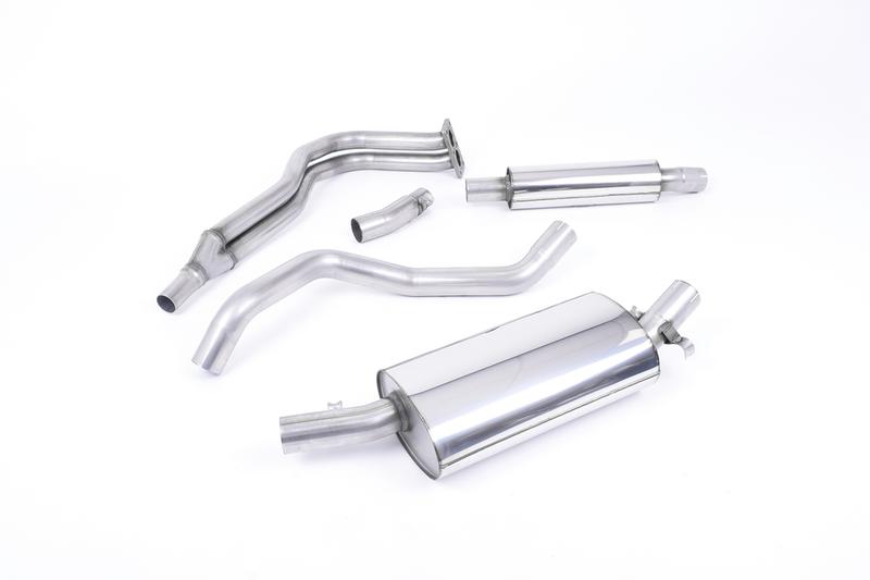 Milltek VW Golf GTI Mk1 - Resonated (Quieter) Manifold-Back Exhaust System with Polished Tip (For OE Manifold) photo