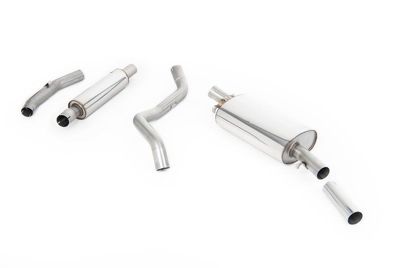 Milltek VW Golf GTI Mk1 - Resonated (Quieter) Manifold-Back Exhaust System with Polished Tip (For Aftermarket Manifold) photo