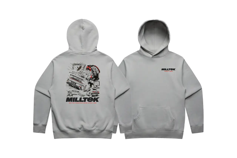 Milltek Milltek Light Grey Hoodie (Summer Edition) - XS photo