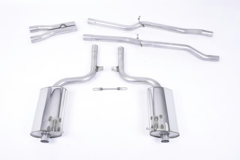 Milltek Audi S4 B6 - Non-Resonated (Louder) Cat-Back Exhaust System with Polished Trims photo