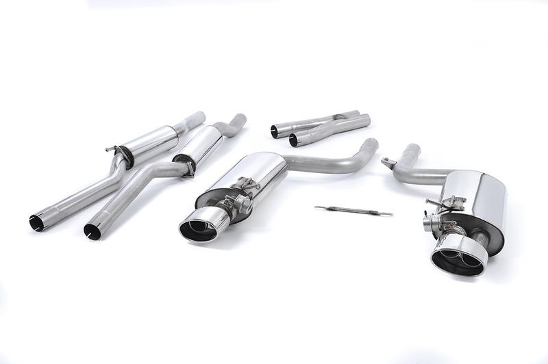Milltek Audi RS4 B7 - Valved & Resonated Cat-Back Exhaust System with Polished Oval Trims photo