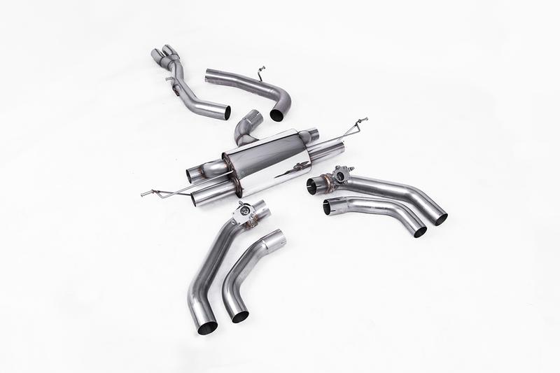 Milltek Audi RSQ3 - 80mm OPF Back Race (Loudest) Exhaust System - Fits with OE Tailpipes photo