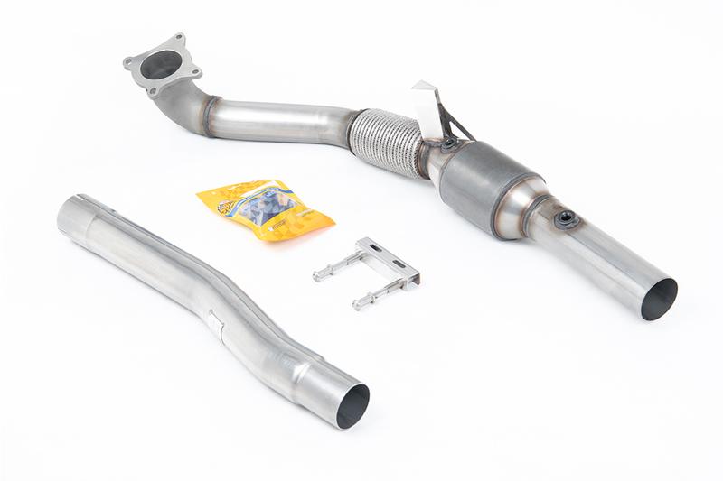Milltek Audi TTS MK2 Quattro - Cast Downpipe with HJS High Flow Sports Cat photo