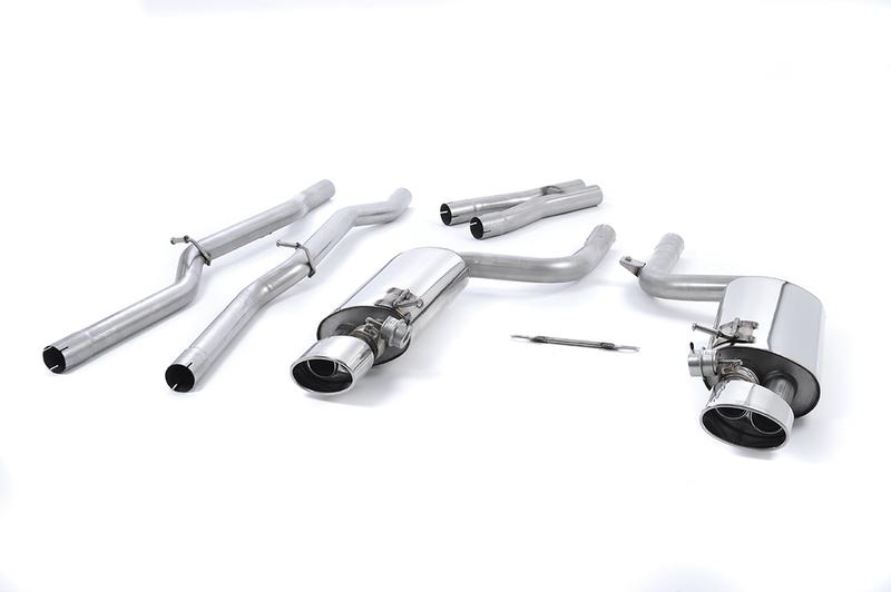 Milltek Audi RS4 B7 - Valved & Non-Resonated Cat-Back Exhaust System with Polished Oval Trims photo