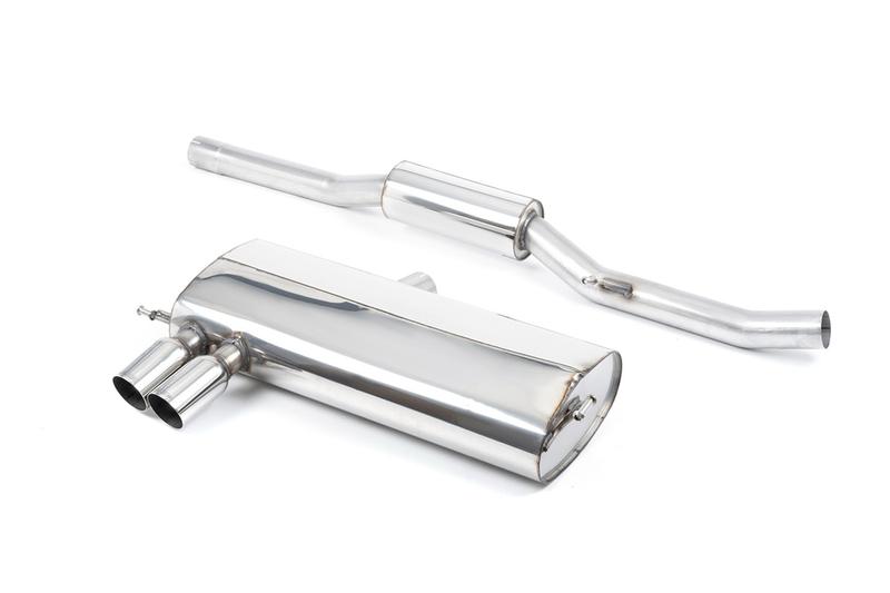Milltek Audi S3 8L - Resonated (Quieter) Cat-Back Exhaust System with Polished Trims photo