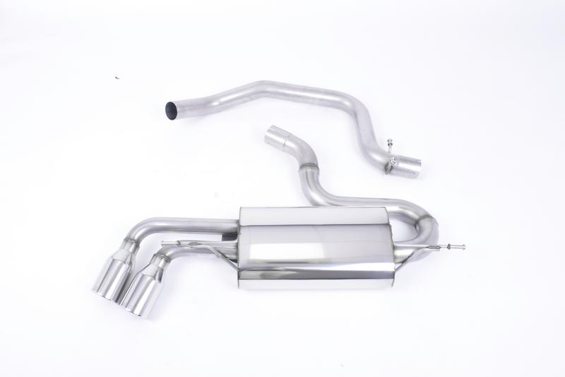 Milltek Audi TT MK2 2.0 2WD - Cat-Back Exhaust System with Twin Polished JET Trims photo