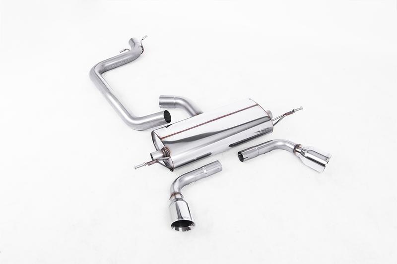 Milltek Audi TT MK2 2.0 2WD - Cat-Back Exhaust System with Dual GT100 Trims (For 3.2 V6 Valance) photo