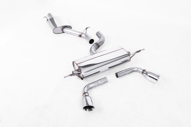 Milltek Audi TT MK2 3.2 Quattro - Resonated (Quieter) Cat-Back Exhaust System with Dual Polished GT100 Trims photo