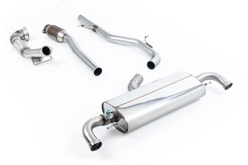 Milltek Audi TTRS MK2 2.5L - Turbo-Back Exhaust System with Hi-Flow Sports Catalyst - Uses OE Trims photo
