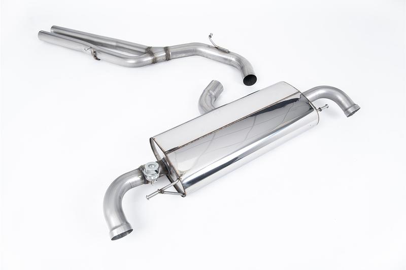 Milltek Audi TTRS MK2 2.5L - Non-Resonated (Louder) Racing Cat-Back Exhaust System - Uses OE Trims photo