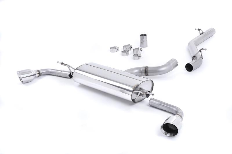 Milltek Audi TT MK2 3.2 Quattro - Non-Resonated (Louder) Cat-Back Exhaust System with Dual Polished GT100 Trims photo