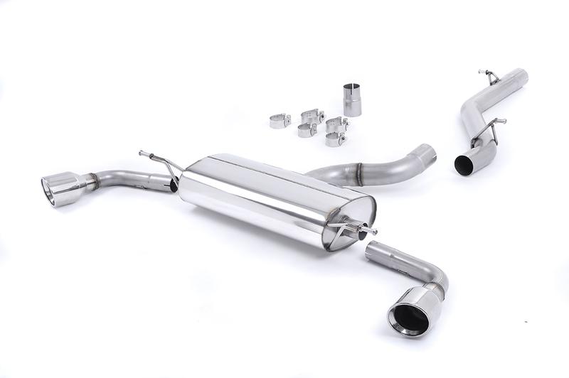 Milltek Audi TT MK2 3.2 Quattro - Non-Resonated (Louder) Cat-Back Exhaust System with Dual Polished 100mm JET Trims photo