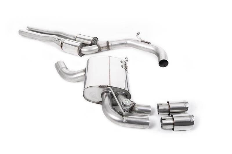 Milltek Audi RS3 8P Sportback S Tronic - Cat-Back Exhaust System with Polished Trims photo