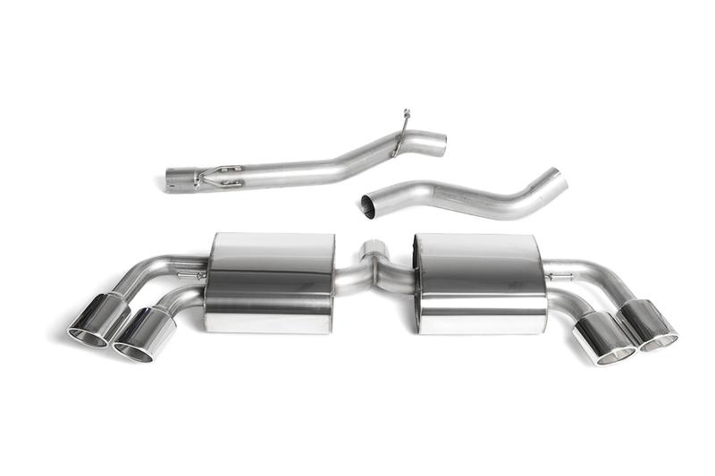 Milltek Audi TTS MK2 Quattro - Non-Resonated (Louder) Cat-Back Exhaust System with Quad Polished Trims photo