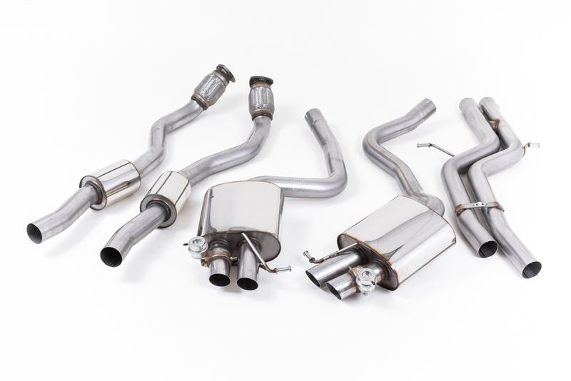 Milltek Audi RS5 B8 Coupe - Non-Resonated (Louder) Cat-Back Exhaust System - Uses OE Trims photo