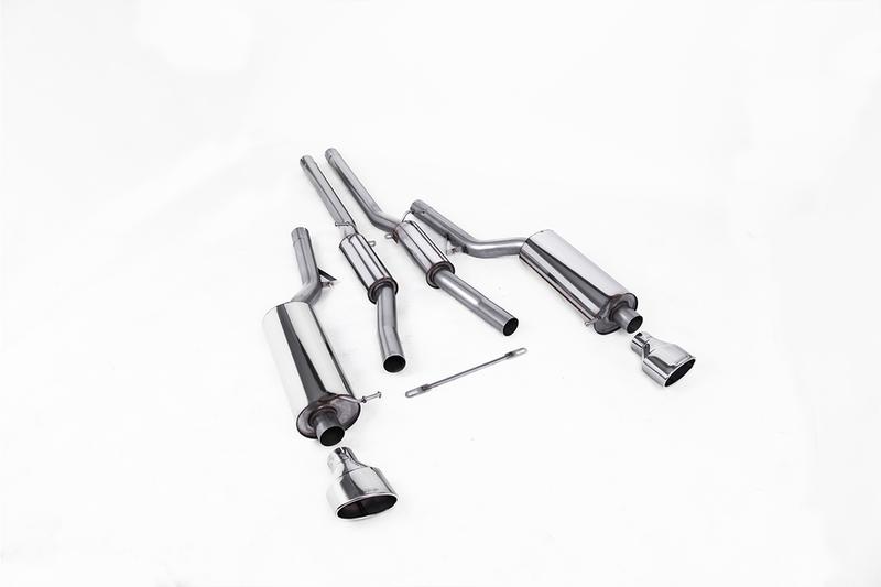 Milltek Audi RS6 C5 - Resonated (Quieter) Cat-Back Exhaust System with Polished Trims photo