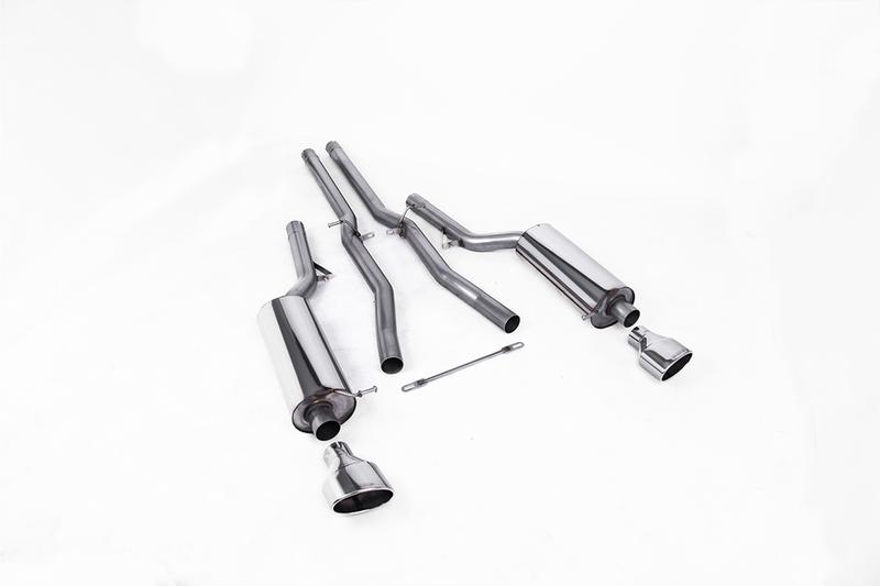 Milltek Audi RS6 C5 - Non-Resonated (Louder) Cat-Back Exhaust System with Polished Trims photo