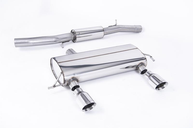 Milltek Audi TT MK1 225 Quattro - Resonated (Quieter) Cat-Back Race Exhaust System with Polished GT100 Trims (For the 225 Model Only) photo