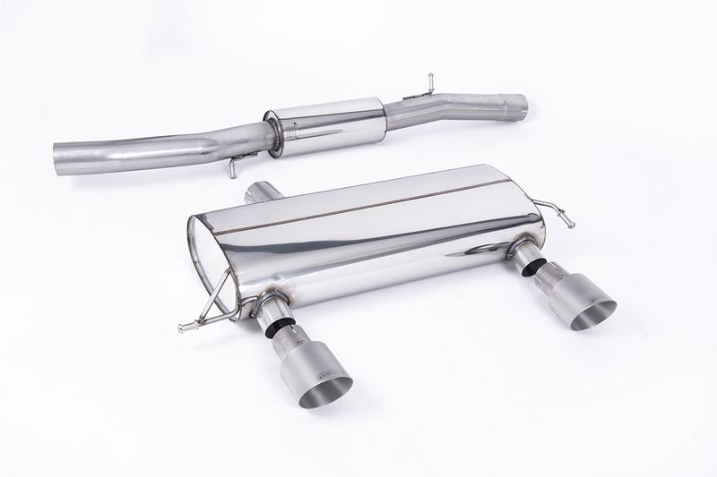 Milltek Audi TT MK1 225 Quattro - Resonated (Quieter) Cat-Back Race Exhaust System with Titanium GT100 Trims  (For the 225 Model Only) photo