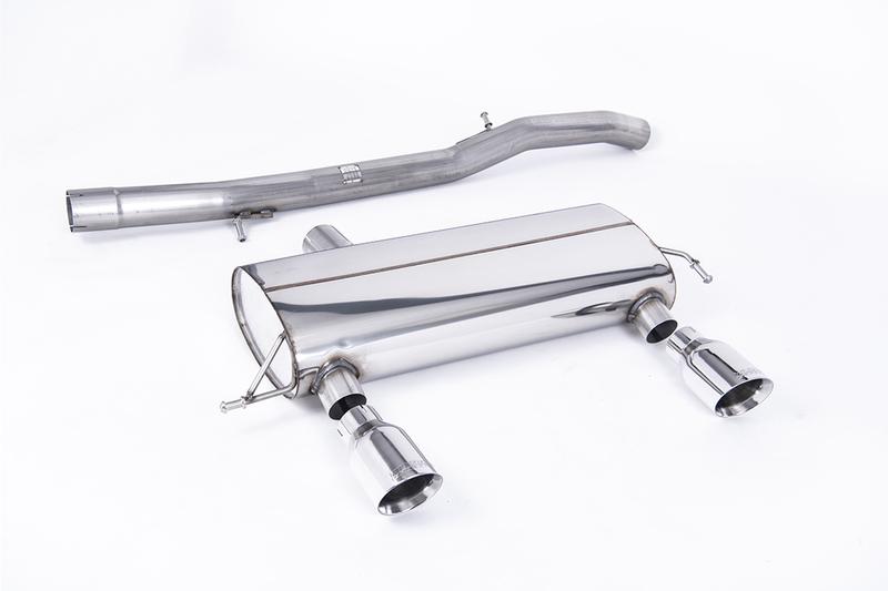 Milltek Audi TT MK1 225 Quattro - Non-Resonated (Louder) Cat-Back Race Exhaust System with  Polished GT100 Trims (For the 225 Model) photo