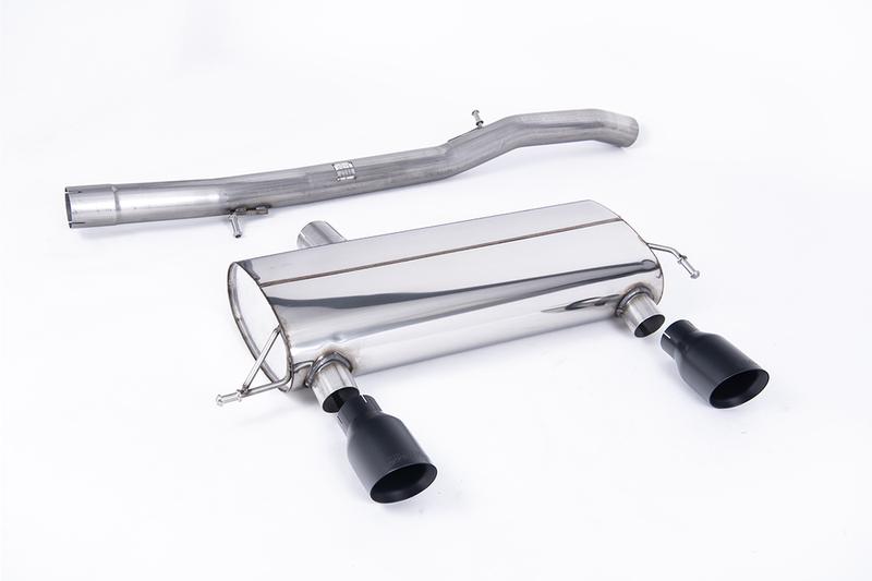 Milltek Audi TT MK1 225 Quattro - Non-Resonated (Louder) Cat-Back Race Exhaust System with  Black Velvet GT100 Trims (For the 225 Model) photo