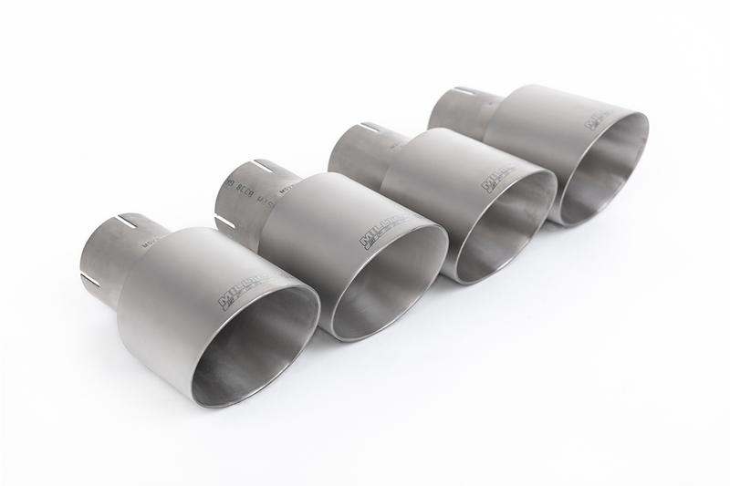 Milltek Audi S8 D4 Quattro - Non-Resonated (Louder) Cat-Back Exhaust System with Titanium Trims photo