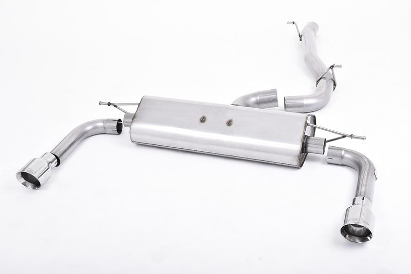Milltek Audi A3 2.0 TFSI 8V (US only) - Non-Resonated (Louder) Cat-Back Exhaust System with Polished Trims photo