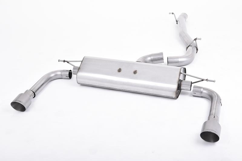 Milltek Audi A3 2.0 TFSI 8V (US only) - Non-Resonated (Louder) Cat-Back Exhaust System with Titanium Trims photo