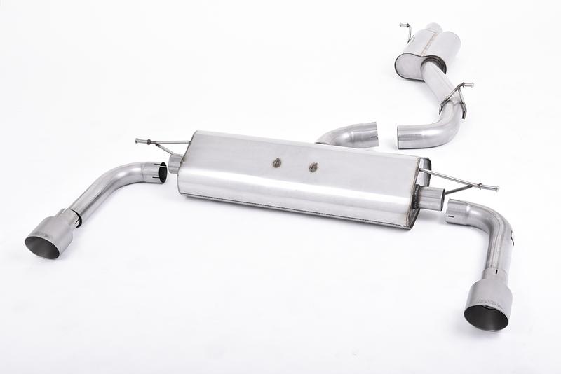 Milltek Audi A3 2.0 TFSI 8V (US only) - Resonated (Quieter) Cat-Back Exhaust System with Titanium Tips photo