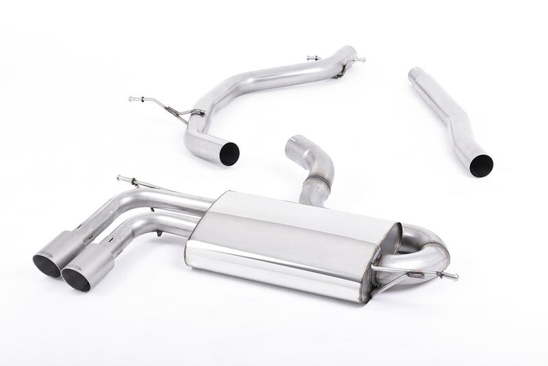 Milltek Audi A3/VW Golf GTD/Scirocco GT - TDI 2.0 170PS - DPF-Back Exhaust System with Titanium Trims photo