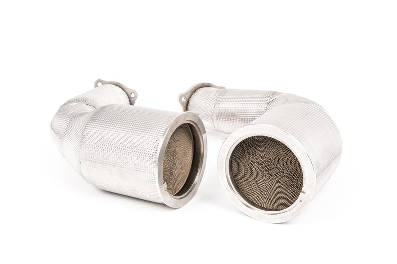 Milltek Large Bore Downpipes with Hi Flow Cats (Audi B9 RS4/RS5) photo