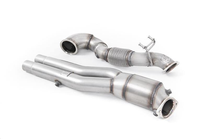 Milltek Large Bore Downpipe with Hi-Flow Sports Catalyst (Audi RS3 8V+8Y/RSQ3/TTRS MK3) photo