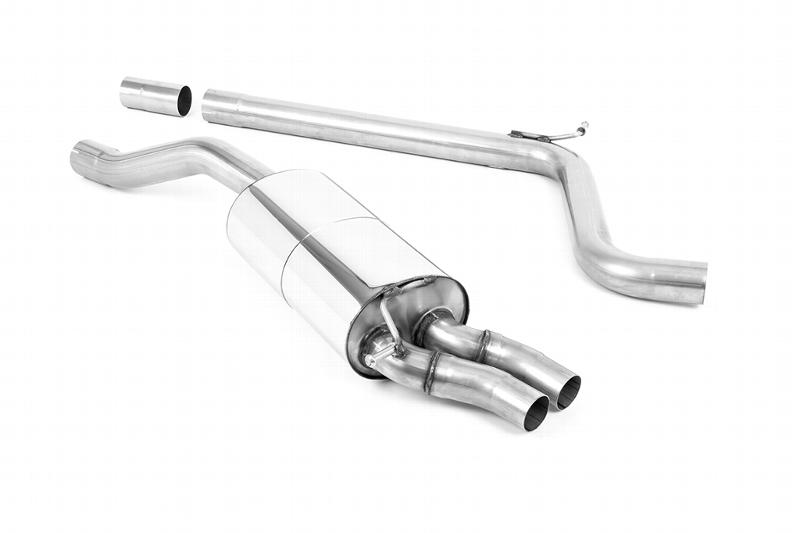 Milltek GPF Back Exhaust System with Polished GT-76 Trims photo