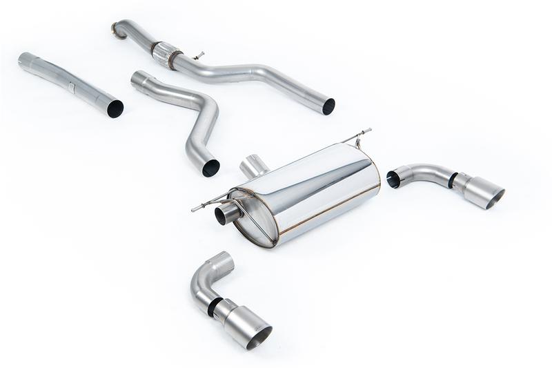 Milltek Cat-Back Exhaust System with Race Rear Silencer & Titanium Tips photo