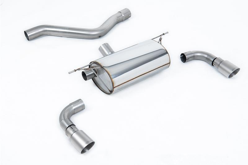 Milltek Rear Silencer for Race System with Titanium Tips photo