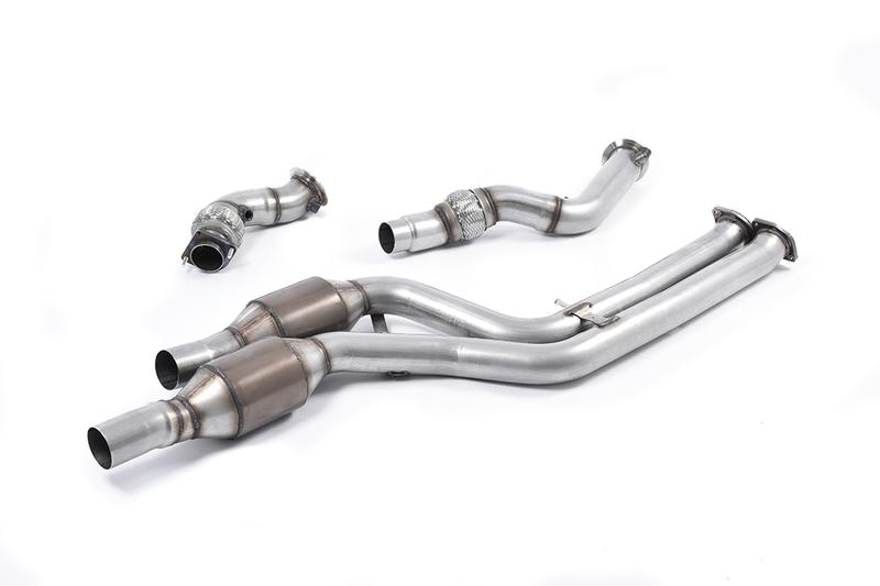 Milltek BMW F80 M3/F82 M4 - Large Bore Downpipe Pair with Hi-Flow Sports Catalysts (For Milltek Cat-Back) photo