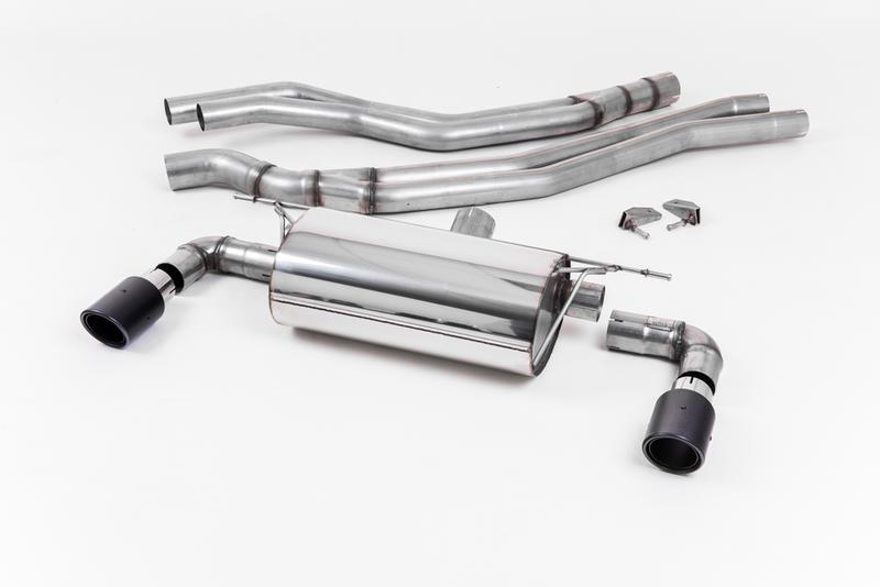 Milltek Resonated (Quieter) Cat-Back Exhaust System with Carbon Jet 90 Trims photo