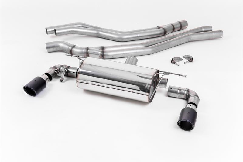 Milltek Non-Resonated (Louder) Race Cat-Back Exhaust System with Carbon Jet 90 Trims photo