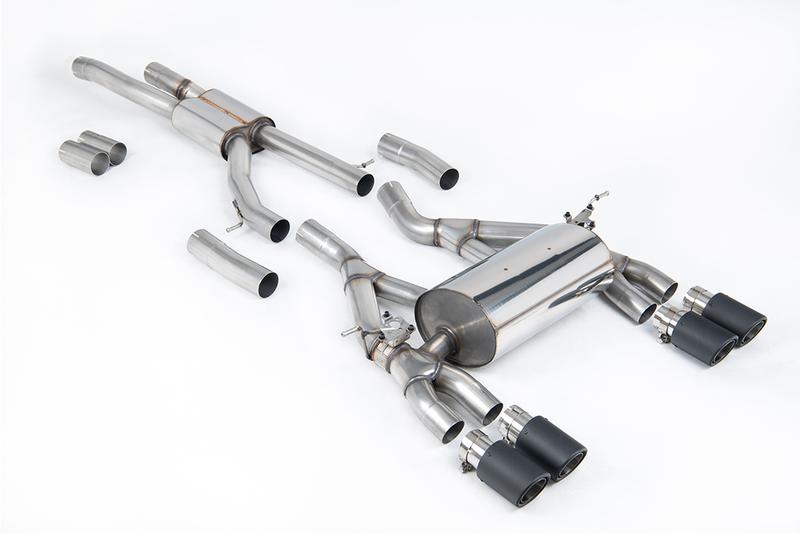 Milltek BMW F80 M3/F82 M4 - Race (Louder) Cat-Back Exhaust System with Carbon Trims photo