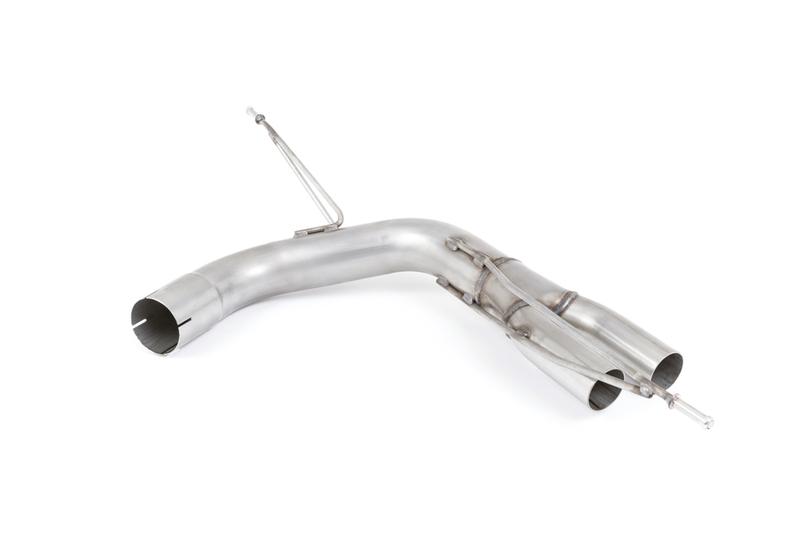 Milltek Non-Valved (Louder) Rear Silencer Bypass with GT-80 Polished Trims photo