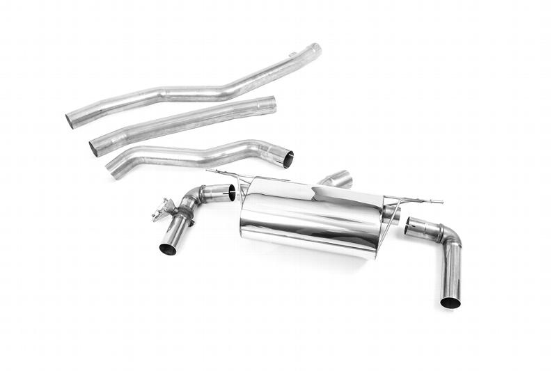 Milltek BMW F31 M340i Touring - Cat Back Exhaust System with Burnt Titanium GT-90 Trims photo