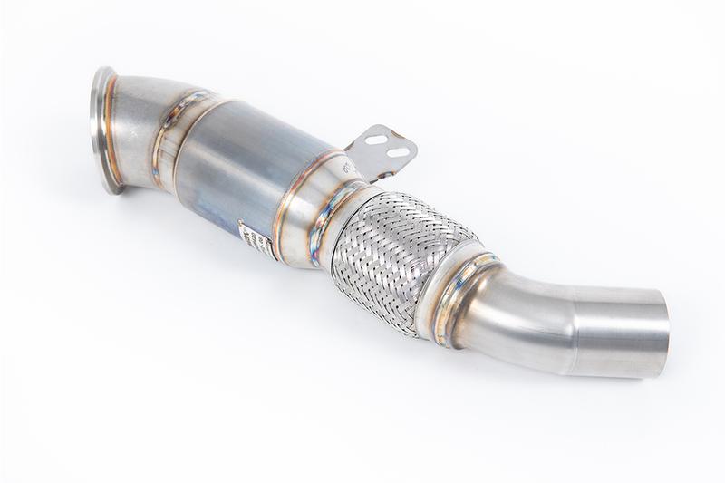 Milltek 4.5" Downpipe with 90mm Flex & 100 CPSI Race Cat photo