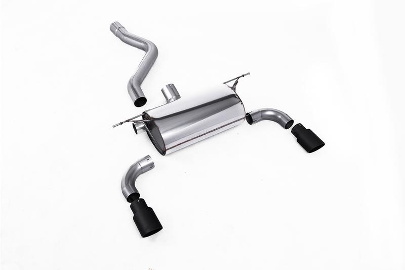 Milltek Road Rear Silencer with Cerakote Black Tips photo
