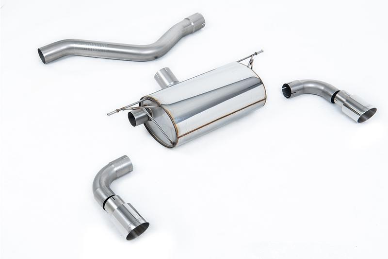 Milltek Rear Silencer for Race System with Polished Tips photo