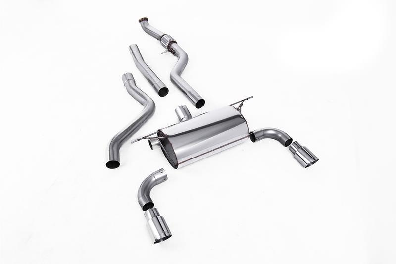 Milltek Cat-Back Exhaust System with Road Rear Silencer & Polished Tips photo